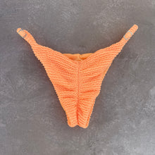 Load image into Gallery viewer, Energy Orange Textured Tanga Bikini Bottom