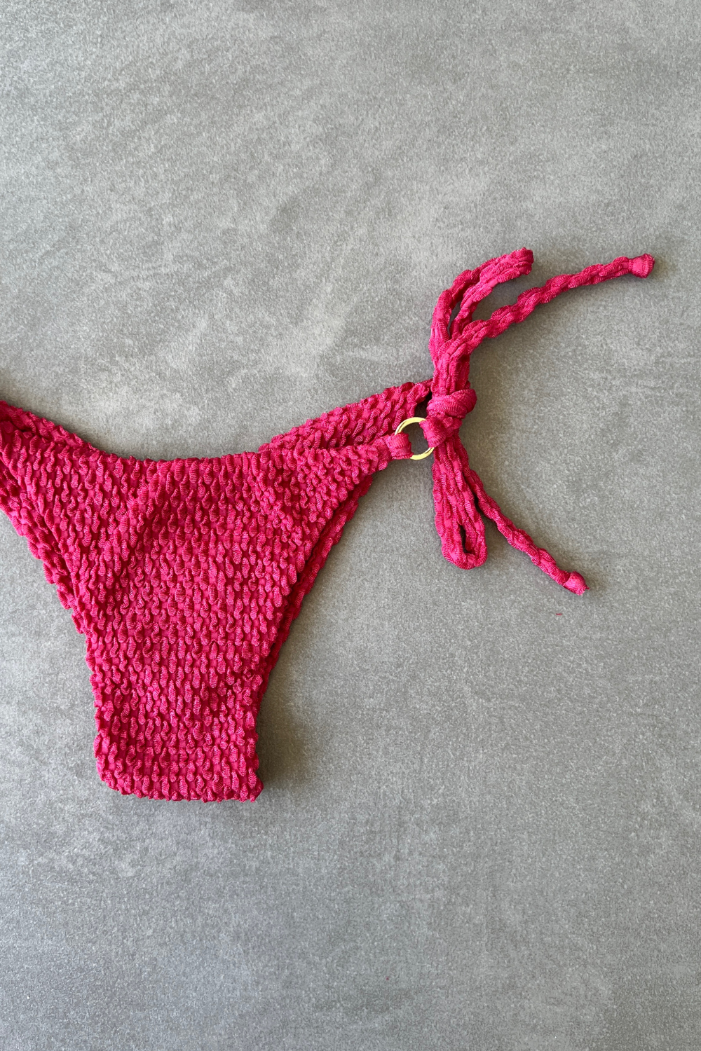 Berry Tan Lines Honeycomb Katie Side Tie Bikini Bottom