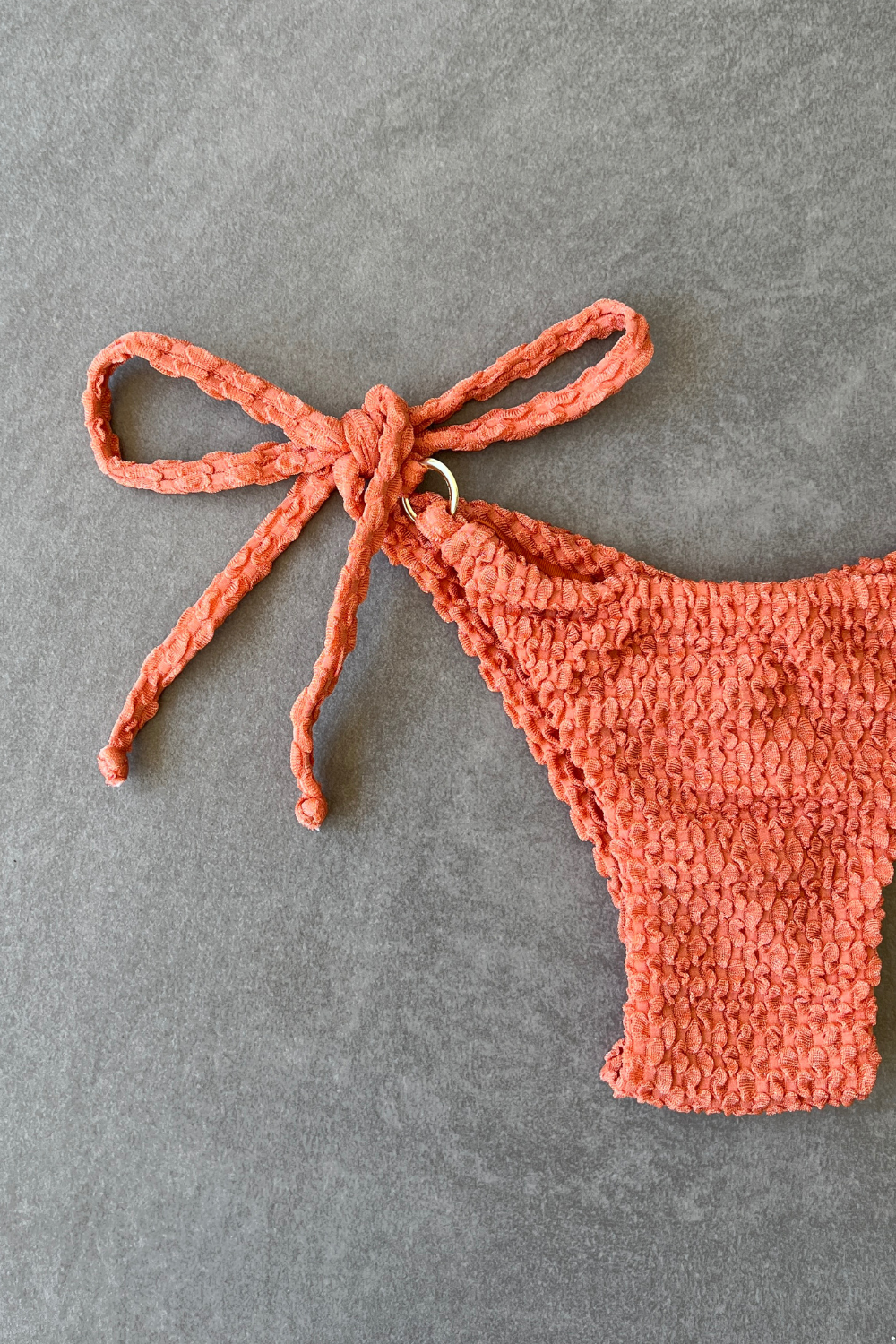 Toasted Peaches Honeycomb Katie Side Tie Bikini Bottom