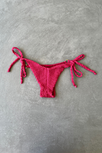 Load image into Gallery viewer, Berry Tan Lines Honeycomb Katie Side Tie Bikini Bottom