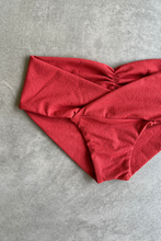 Load image into Gallery viewer, Glazed Cherry Seashore Textured Melissa Bikini Bottom