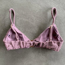 Load image into Gallery viewer, Lavender Mist Textured Agatha Bikini Top
