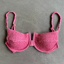 Load image into Gallery viewer, Desert Rose Beehive Textured Panneled Bikini Top