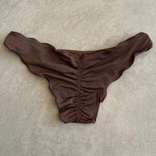 Load image into Gallery viewer, Seashore Textured Espresso Lili Ripple Bikini Bottom