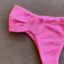 Load image into Gallery viewer, Pink Bliss Textured Classy Cheeky Bikini Bottom