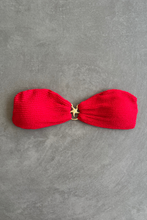 Load image into Gallery viewer, Mexican Chili Textured Star Strapless Bikini Top