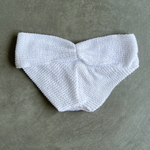 Load image into Gallery viewer, Pure White Textured Melissa Bikini Bottom