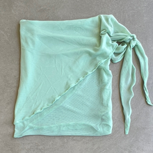 Load image into Gallery viewer, Seafoam Green Mesh Mini Skirt