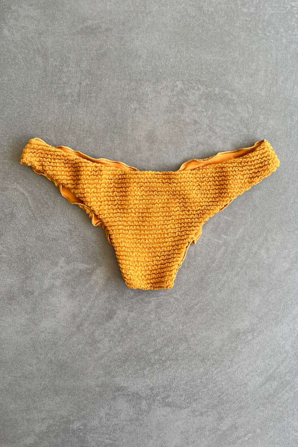 Apricot Textured Lili Ripple Bikini Bottom