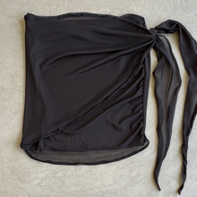 Load image into Gallery viewer, Glamour Black Mesh Mini Skirt