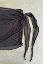 Load image into Gallery viewer, Glamour Black Mesh Mini Skirt