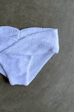 Load image into Gallery viewer, Pure White Textured Melissa Bikini Bottom