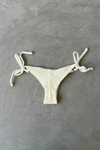 Load image into Gallery viewer, Buttercream Beehive Textured Katie Side Tie Bikini Bottom
