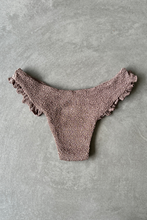 Load image into Gallery viewer, Chocolate Mousse Beehive Textured Yasmin Bikini Bottom