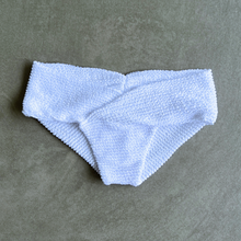 Load image into Gallery viewer, Pure White Textured Melissa Bikini Bottom