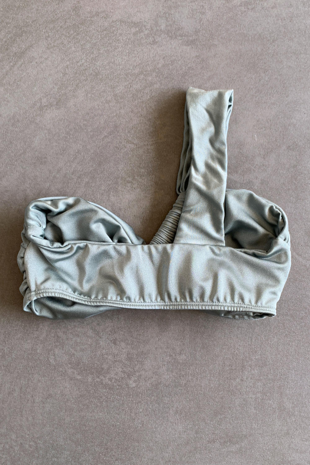 Silver Blue Greek Bikini Top