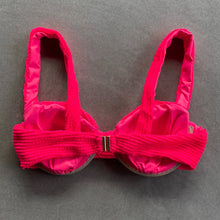 Load image into Gallery viewer, Electra Red Textured Carolina Underwire Bikini Top