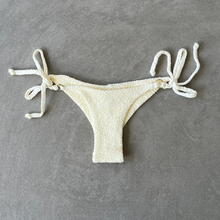 Load image into Gallery viewer, Buttercream Beehive Textured Katie Side Tie Bikini Bottom