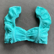 Load image into Gallery viewer, Curazao Blue Textured Camille Bikini Top