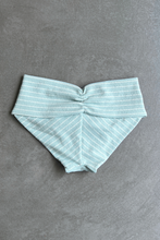 Load image into Gallery viewer, Blue & White Seashore Striped Textured Melissa Bikini Bottom