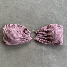 Load image into Gallery viewer, Lavender Mist Textured Strapless Bikini Top