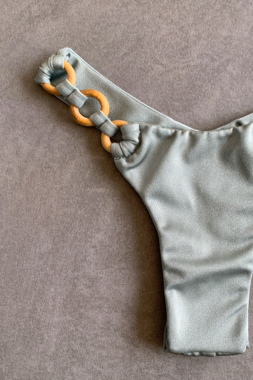Silver Blue Bia Rings Bikini Bottom