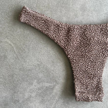 Load image into Gallery viewer, Chocolate Mousse Beehive Textured Bia Bikini Bottom