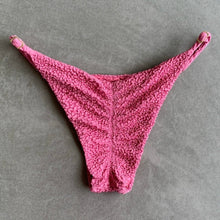 Load image into Gallery viewer, Desert Rose Beehive Textured Tanga Bikini Bottom
