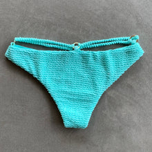 Load image into Gallery viewer, Curazao Blue Textured Lau Bikini Bottom