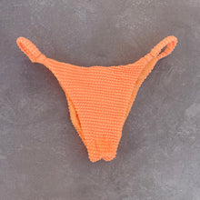 Load image into Gallery viewer, Energy Orange Textured Tanga Bikini Bottom