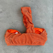 Load image into Gallery viewer, Orange Sparkle Greek Bikini Top