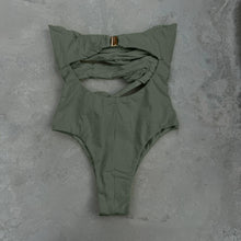 Load image into Gallery viewer, Laurice Fern Green Seashore Textured One Piece Swimsuit