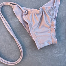 Load image into Gallery viewer, Champagne Sand Ripple Side Tie Bikini Bottom