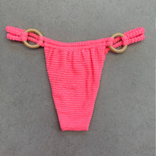 Load image into Gallery viewer, Neon Pink Flamingo Textured Kayla Bikini Bottom