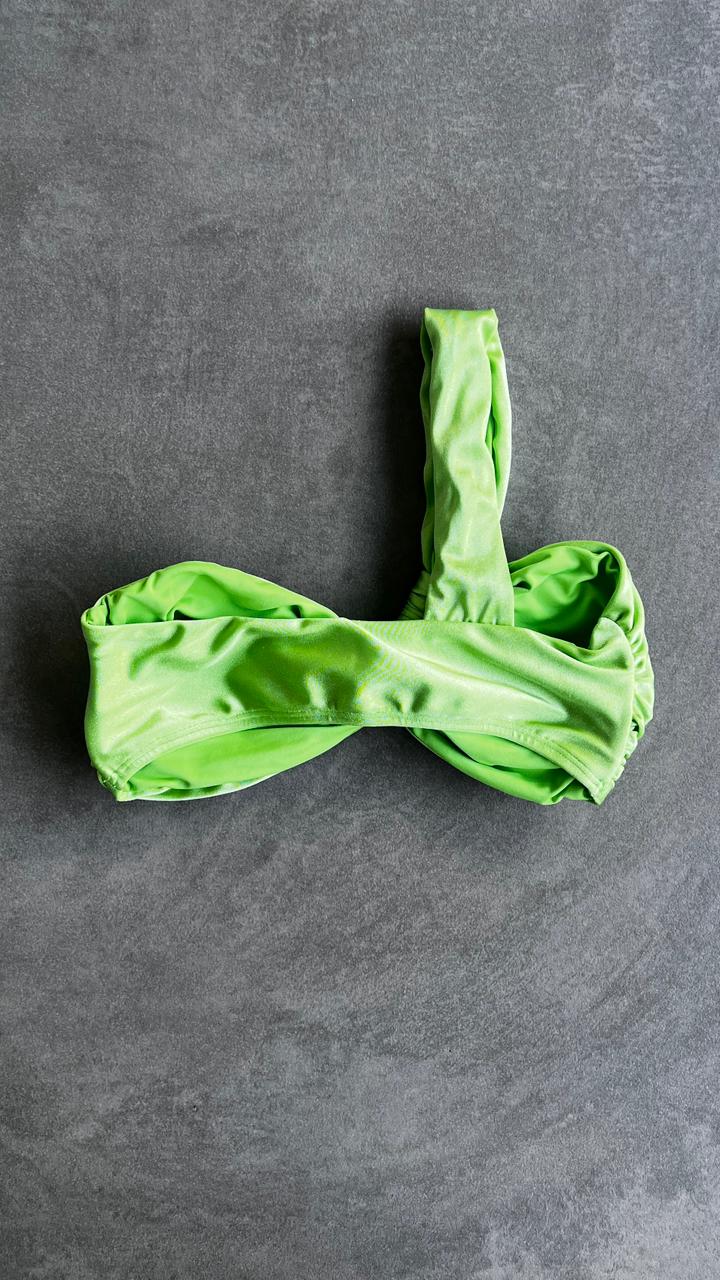 Lime Green Greek Bikini Top