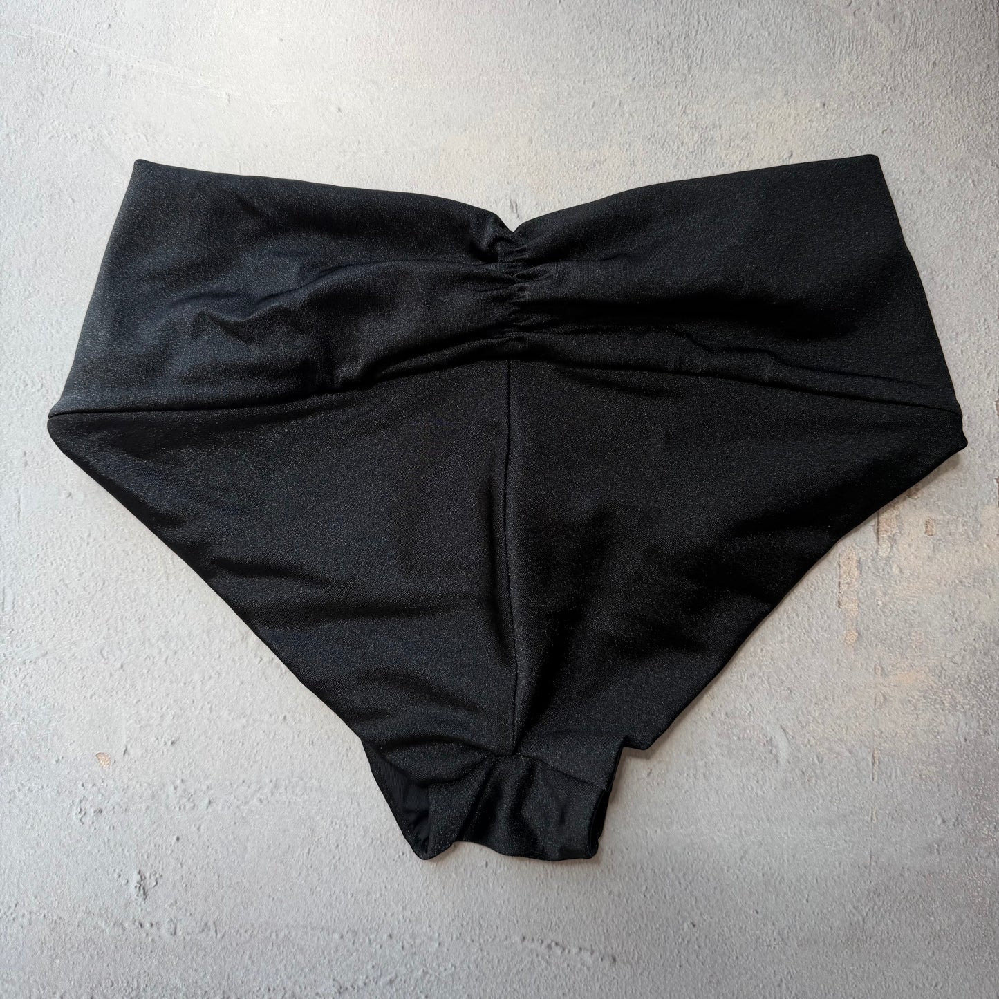 Glossy Black Melissa Bikini Bottom