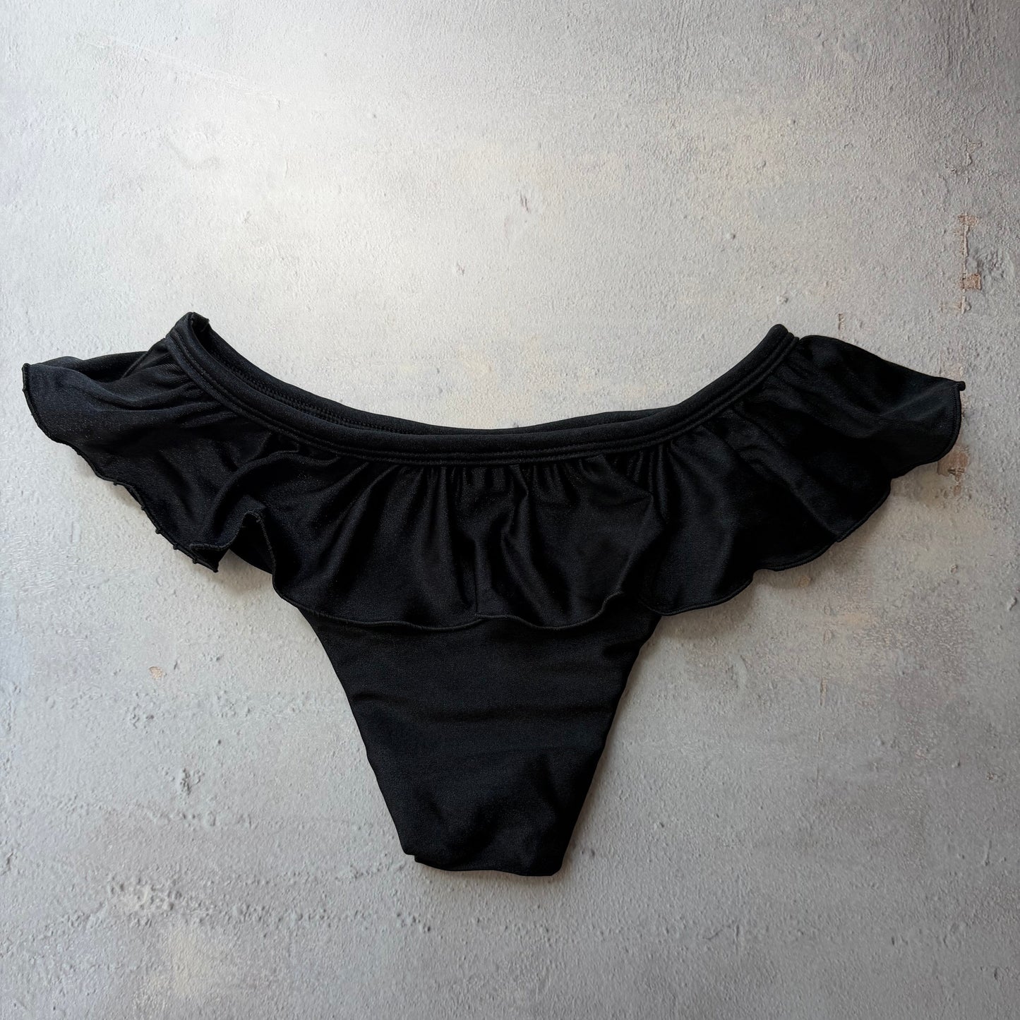 Glossy Black Brenda Bikini Bottom