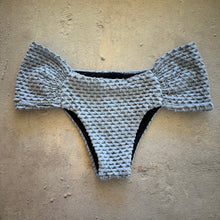 Load image into Gallery viewer, Blue Opalite Mermaid Weave Textured Classy Cheeky Bikini Bottom