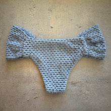 Load image into Gallery viewer, Blue Opalite Mermaid Weave Textured Classy Cheeky Bikini Bottom