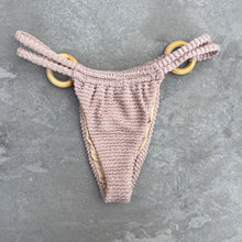 Load image into Gallery viewer, Sand Tropez Beige Textured Kayla Bikini Bottom