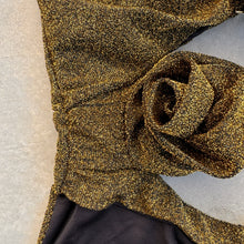 Load image into Gallery viewer, Laurice Gold Sparkle One Piece Swimsuit