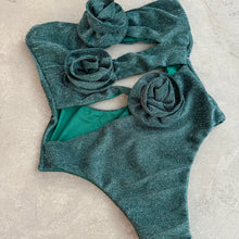 Load image into Gallery viewer, Laurice Teal Sparkle One Piece Swimsuit