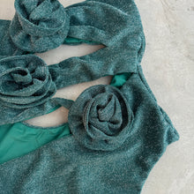 Load image into Gallery viewer, Laurice Teal Sparkle One Piece Swimsuit