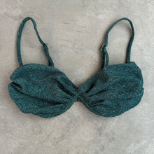 Load image into Gallery viewer, Teal Sparkle Haven Bikini Top