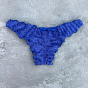 Indigo Blue Textured Lili Ripple Bikini Bottom