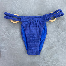 Load image into Gallery viewer, Indigo Blue Textured Kayla Bikini Bottom