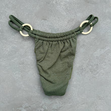 Load image into Gallery viewer, Seashore Textured Fern Green Kayla Bikini Bottom