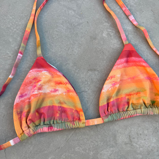 Aperol Sunsets Triangle Bikini Top