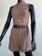 Load image into Gallery viewer, Mallorca Brown Sparkling Macrame Seamless Short