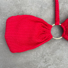 Load image into Gallery viewer, Mexican Chili Textured Strapless Bikini Top